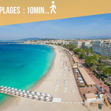 Chic Cannois Proche De La Croisette Lejlighed *